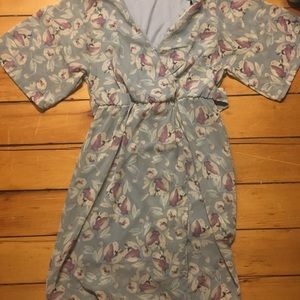 Light blue floral dress